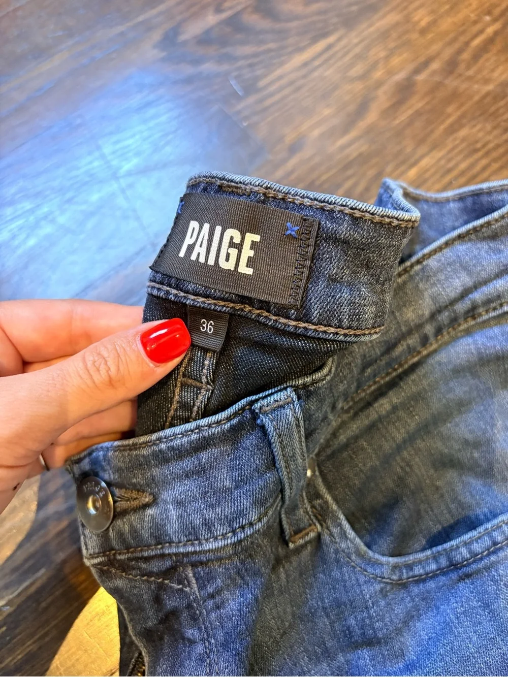 PAIGE “Lennox” Slim Jeans - Men’s size 36 - Oakwood color